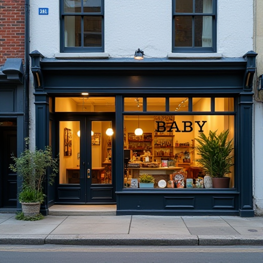 Yerel işletmeın modern ve temiz bir görünümü