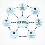 İçerik stratejisi oluşturma adımları akış diyagramı
