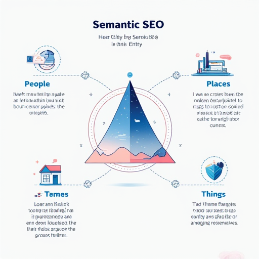 Semantic SEO'da entity kavramını açıklayan infografik