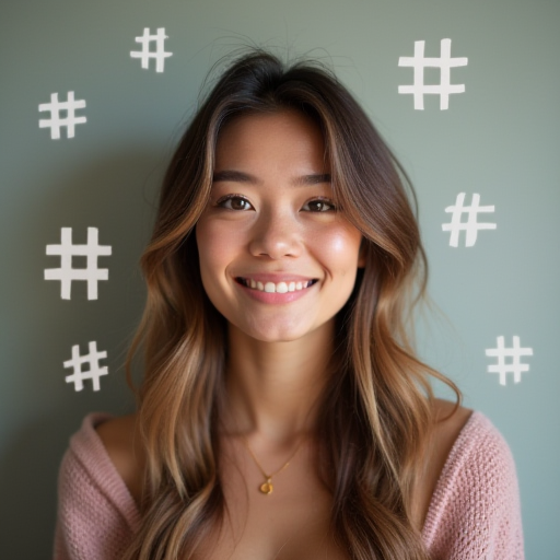 Sosyal medya Posting yapan genç bir kadın