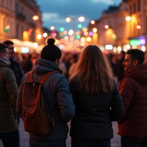 Yerel etkinlikteki insanlar