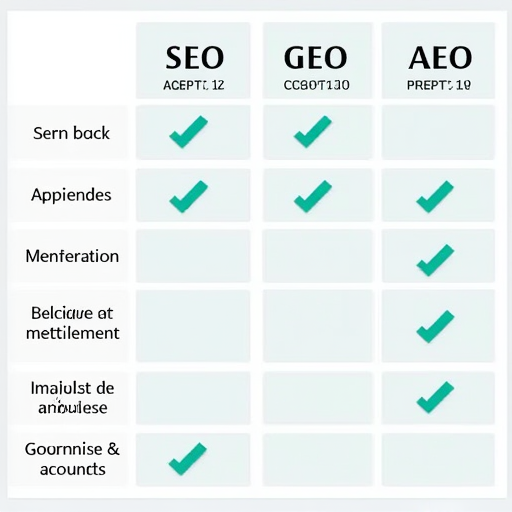 SEO, GEO ve AEO arasındaki farklar