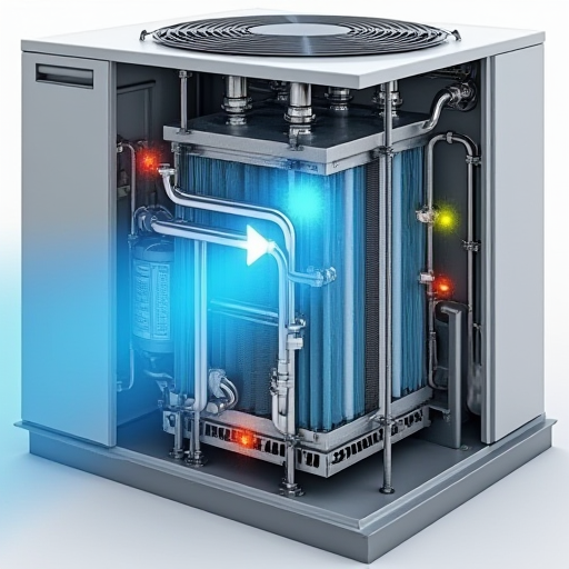 Klima birimindeki evaporatörün ayrıntılı bakışı